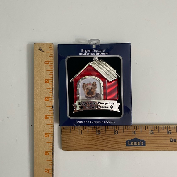 Dog House Red Love Collectible Ornament European Crystals Christmas new - Picture 3 of 4